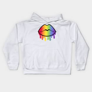 Rainbow Lips Kids Hoodie